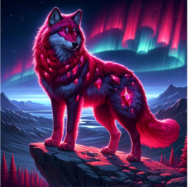 Der Hüter des Südens - der Rubin-Wolf Begegnung mit dem Rubin-Wolf