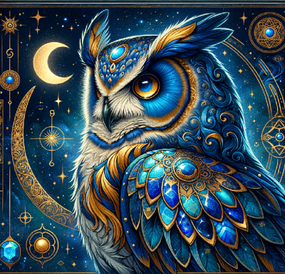 Die Lapislazuli Eule